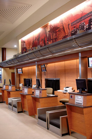 A terminal which has been planned using ADG Transport Environments products