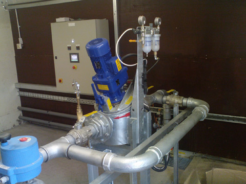 Inline macerator