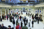 Main platform hall of Saint Pancras International