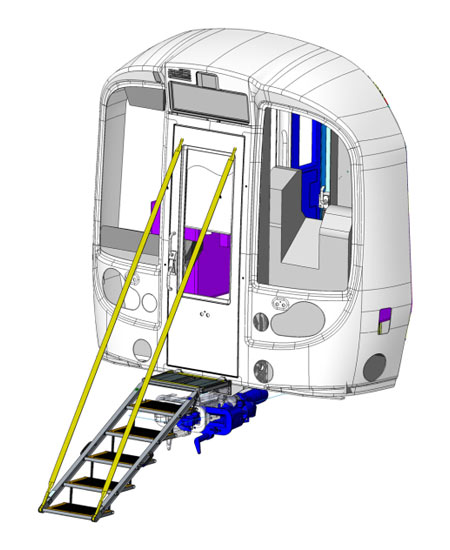Diagram of detrainment system design