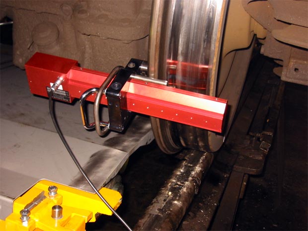 Wheel profile measuring instrument