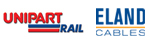 Eland Cables and Unipart Rail logos