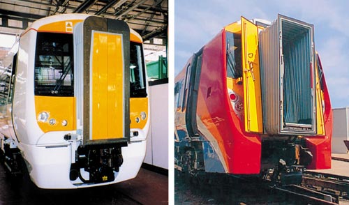 HÜBNER front-end gangways for regional trains like Alstom's Juniper, Bombardier's Electrostar and Si