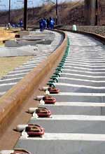 High strength concrete railway sleepers