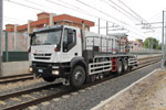 HRT260 multi-gauge hi-rail vehicle