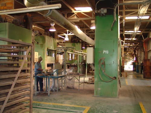 Metpro railway brake blocks' press shop