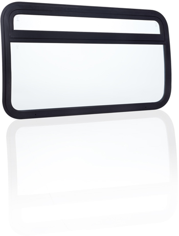 Rail carriage window systems 