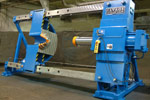 Pin secured wheel press for railway products