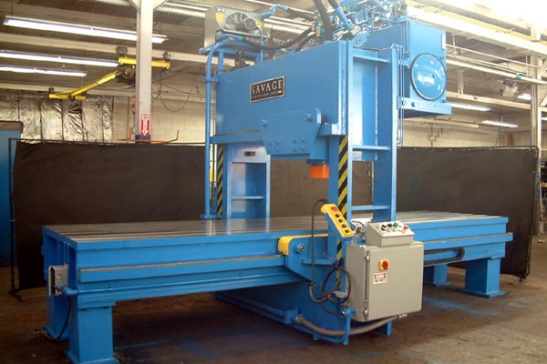 A railway straightening press 