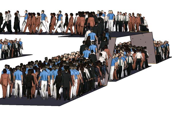 Visualise people movement