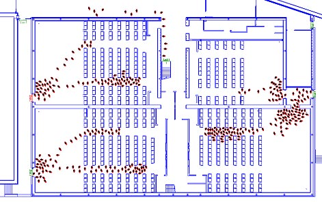 Fireproofing of a cinema