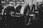 Railway axles in production