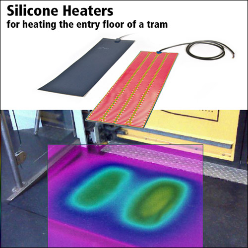 Silicone heaters