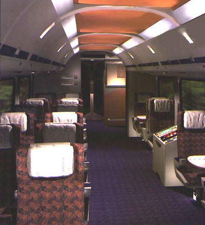American train first class compartment