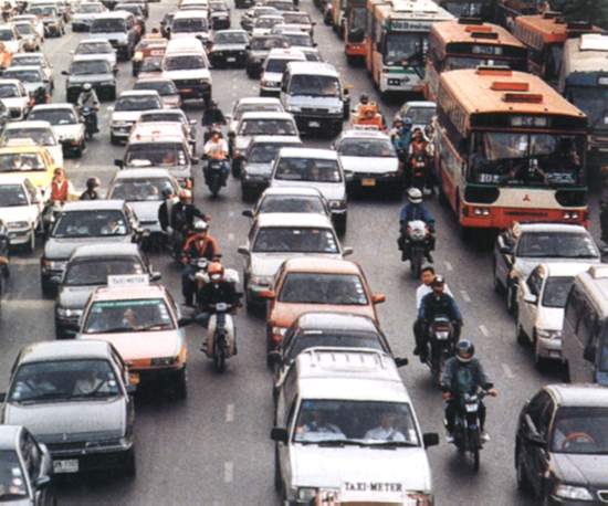 Bangkok traffic congestion