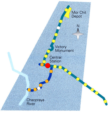 Bangkok Light Metro route