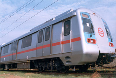 Delhi Metro four-car trains