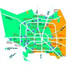 Houston Metro Park and Ride location map