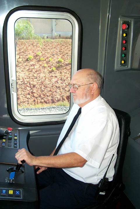 Artist's impression of the interior of the Las Vegas monorail carriage