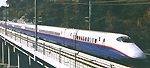 E2 train on the Shinkansen network