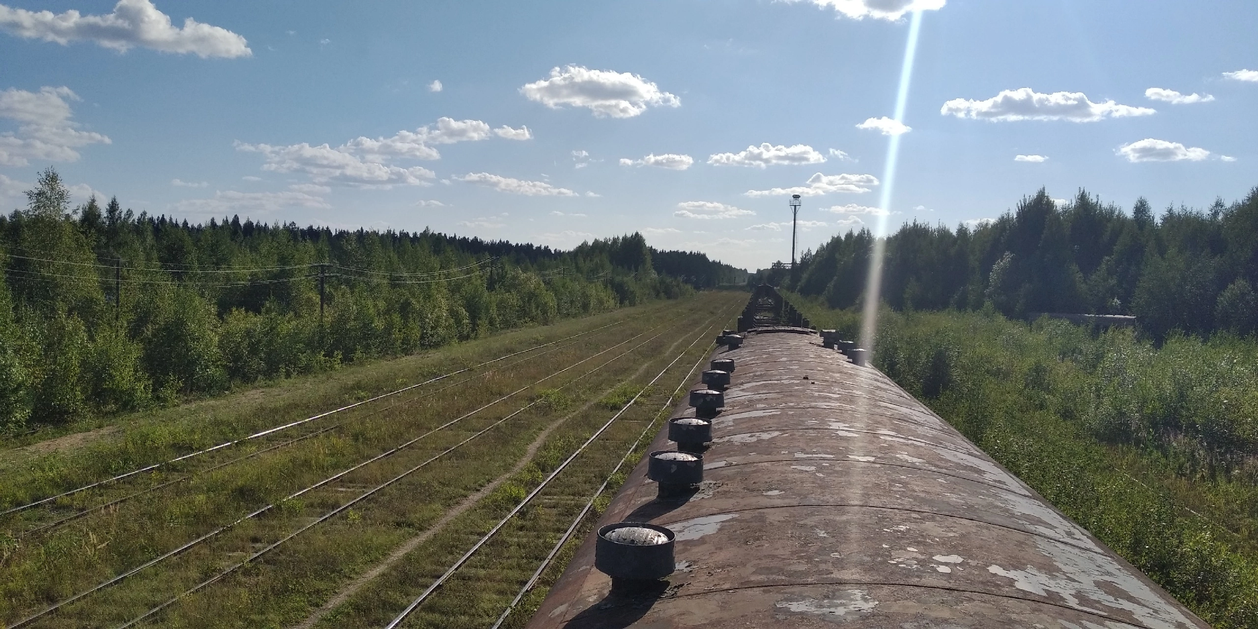 2022. Станция Икса вид с одного из заброшенных вагонов