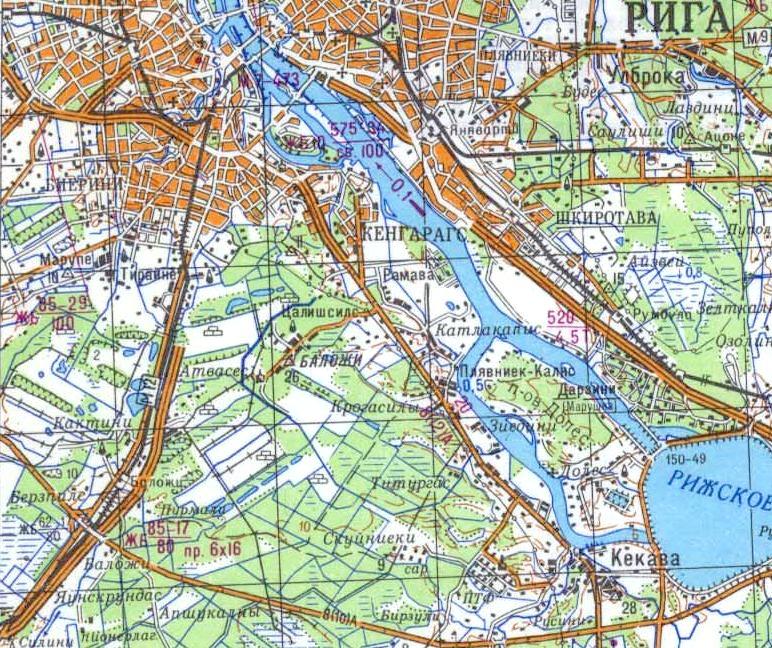Узкоколейная железная дорога торфопредприятия в Баложи —  схемы и топографические карты