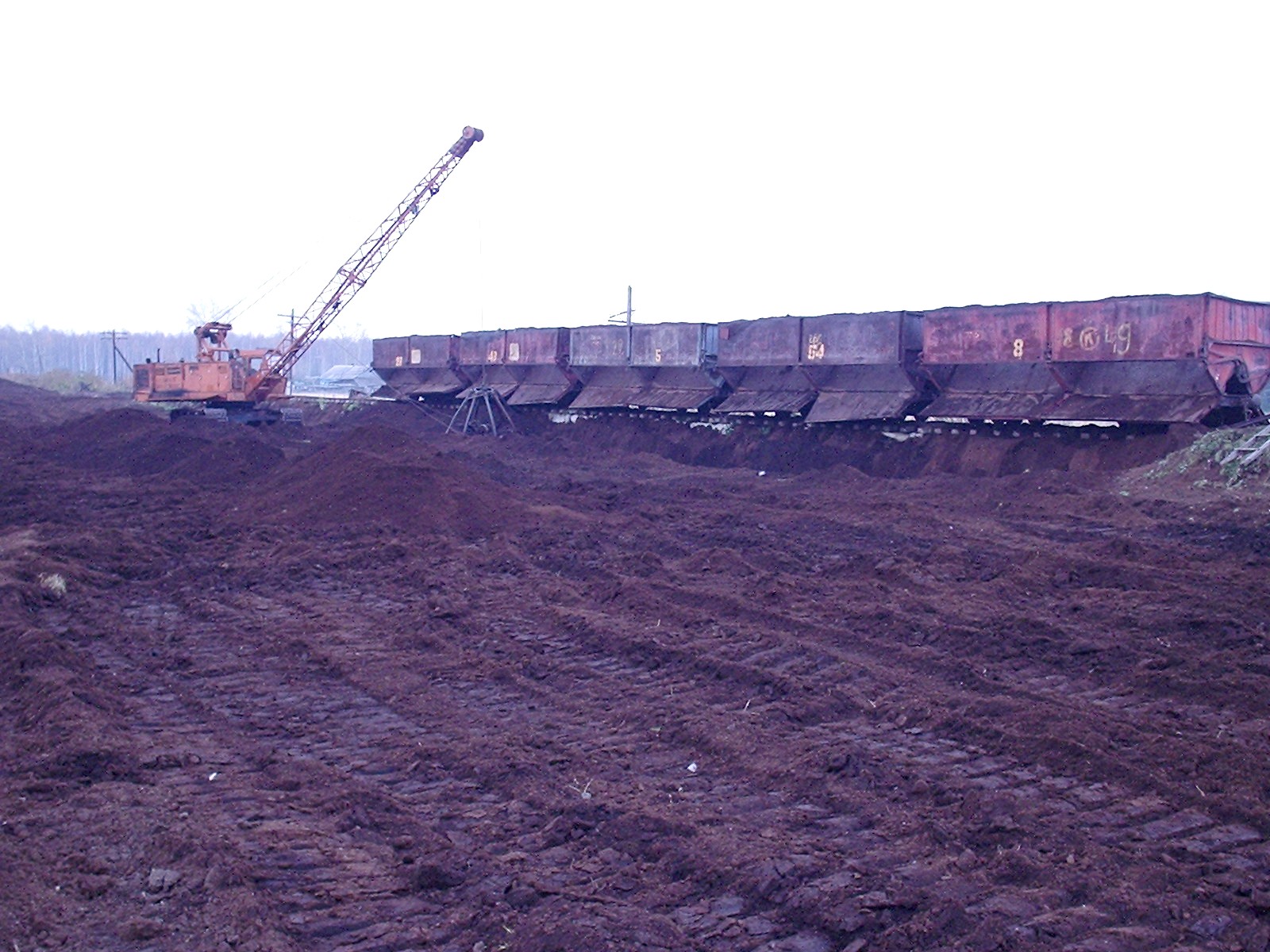 Узкоколейная железная дорога Басьяновского торфопредприятия - фотографии (часть 1)