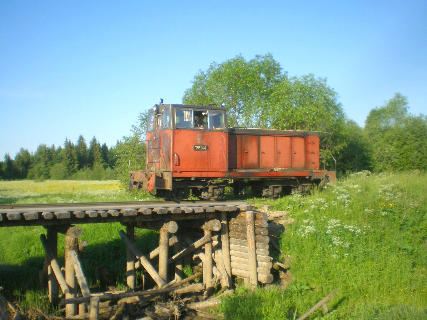 Лепшинская узкоколейная железная дорога   —  фотографии, сделанные в 2009 году (часть 6)