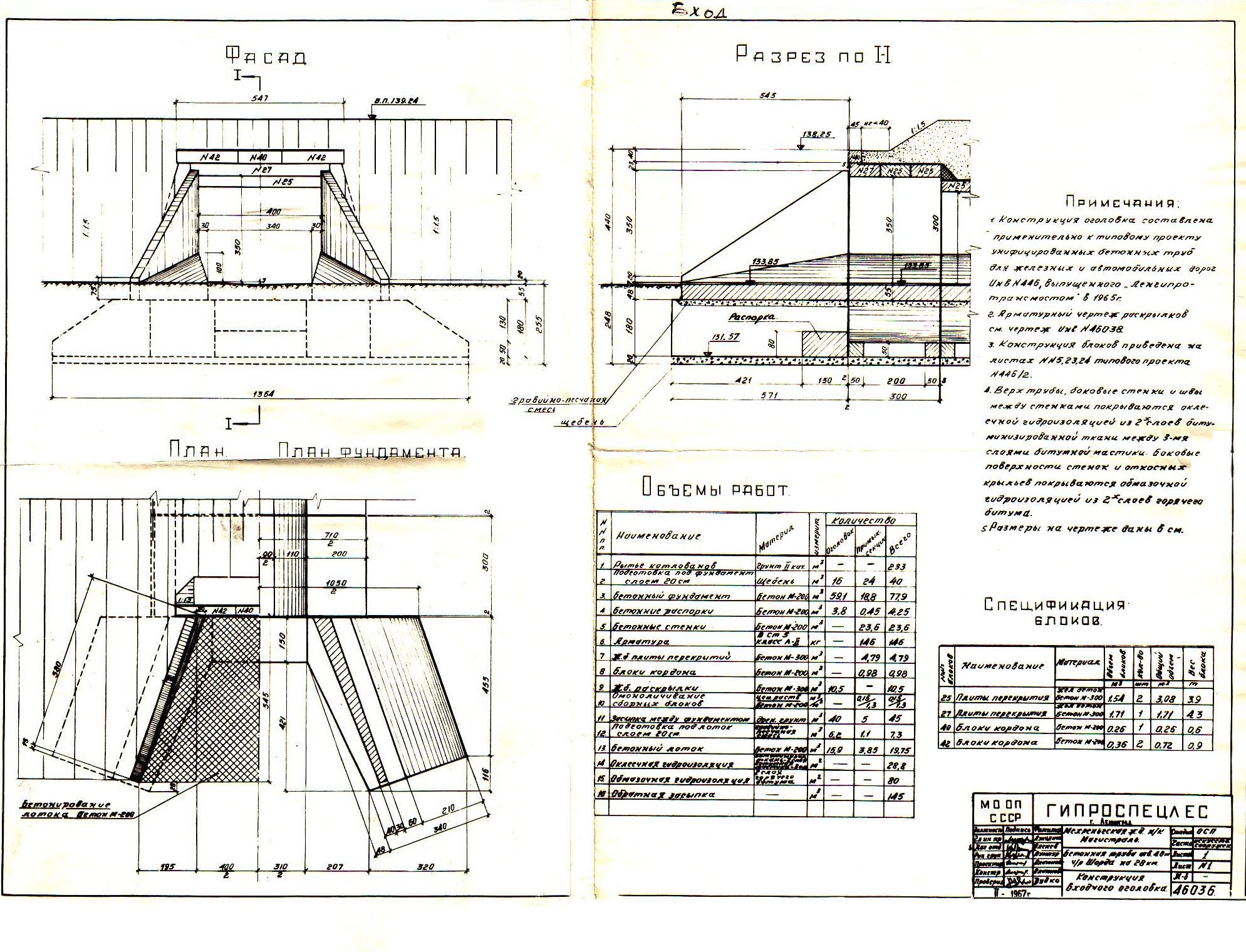 Мехреньгская железная дорога —  технический проект  (бетонная труба на 28-м километре)