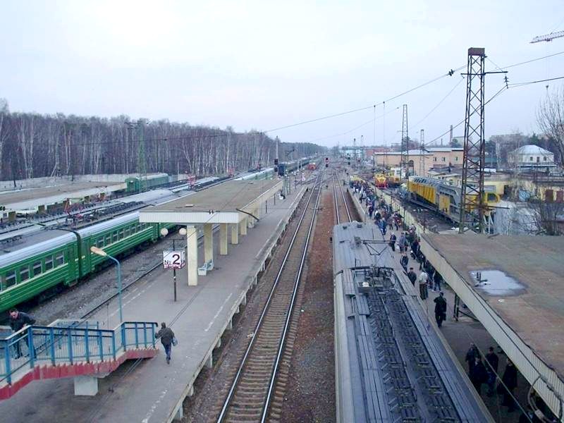 Московско-Нижегородская железнодорожная линия  — станция Железнодорожная (Обираловка): общие сведения, фотографии, сделанные в 2005 и 2007 годах