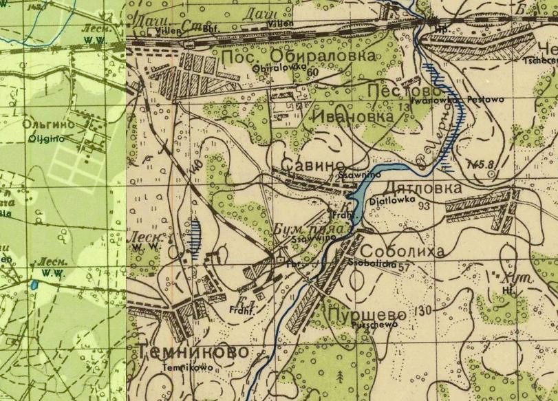 Московско-Нижегородская железнодорожная линия  — подъездной путь станция Железнодорожная (Обираловка) —  завод «Минвата»