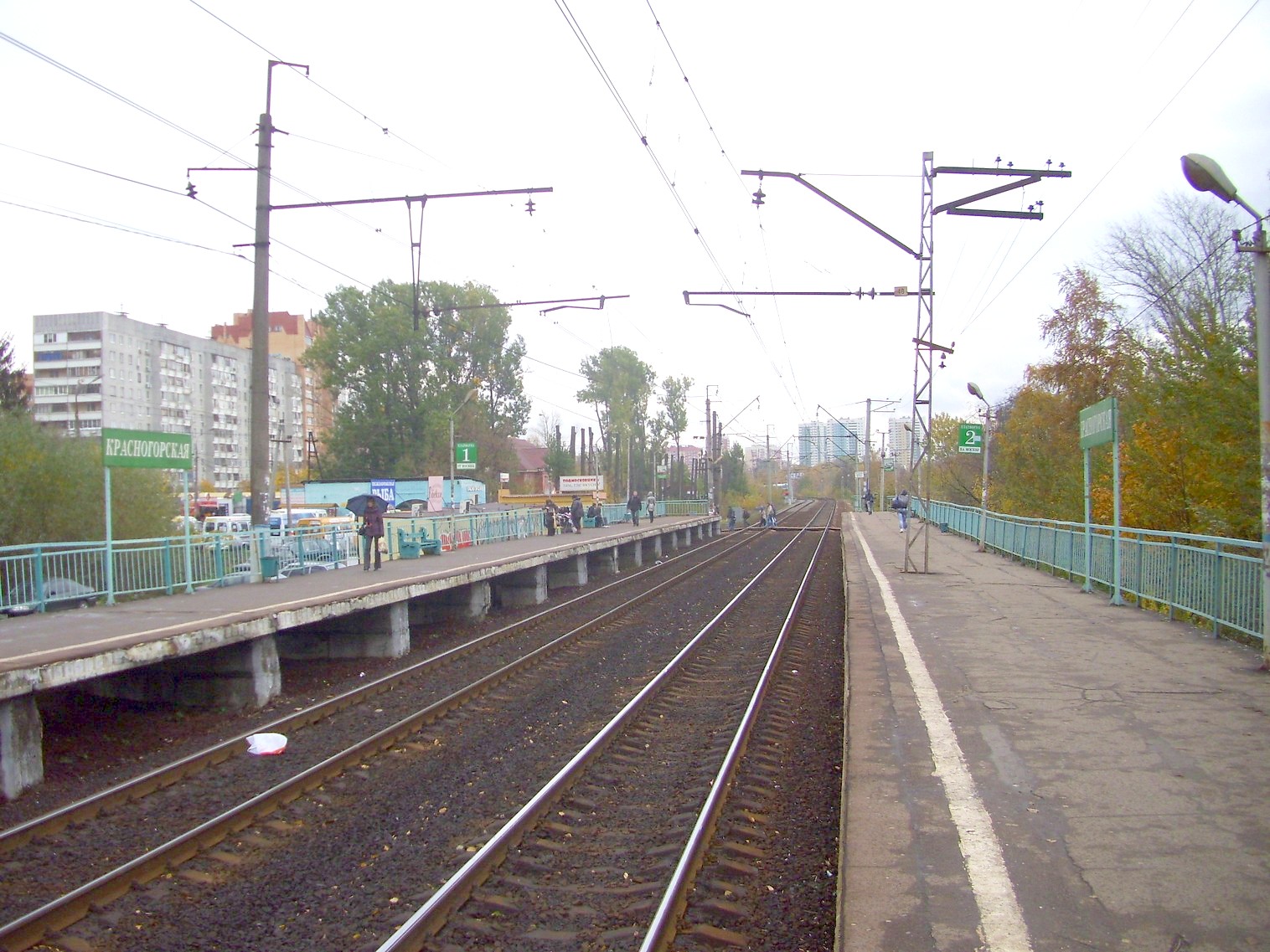 Московско-Виндавская железнодорожная линия на территории Московской области  — остановочный пункт Красногорская