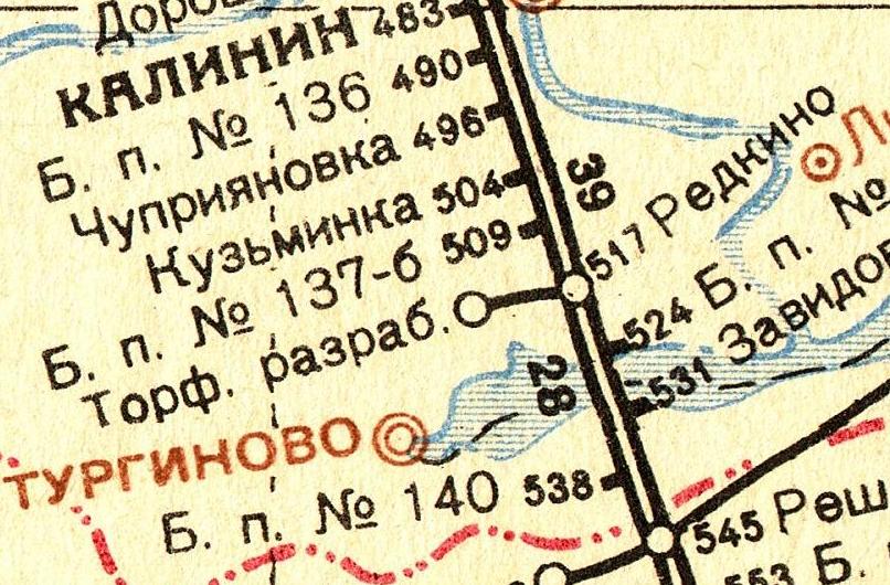 Железнодорожная линия Редкино — Изоплит — схемы и топографические карты