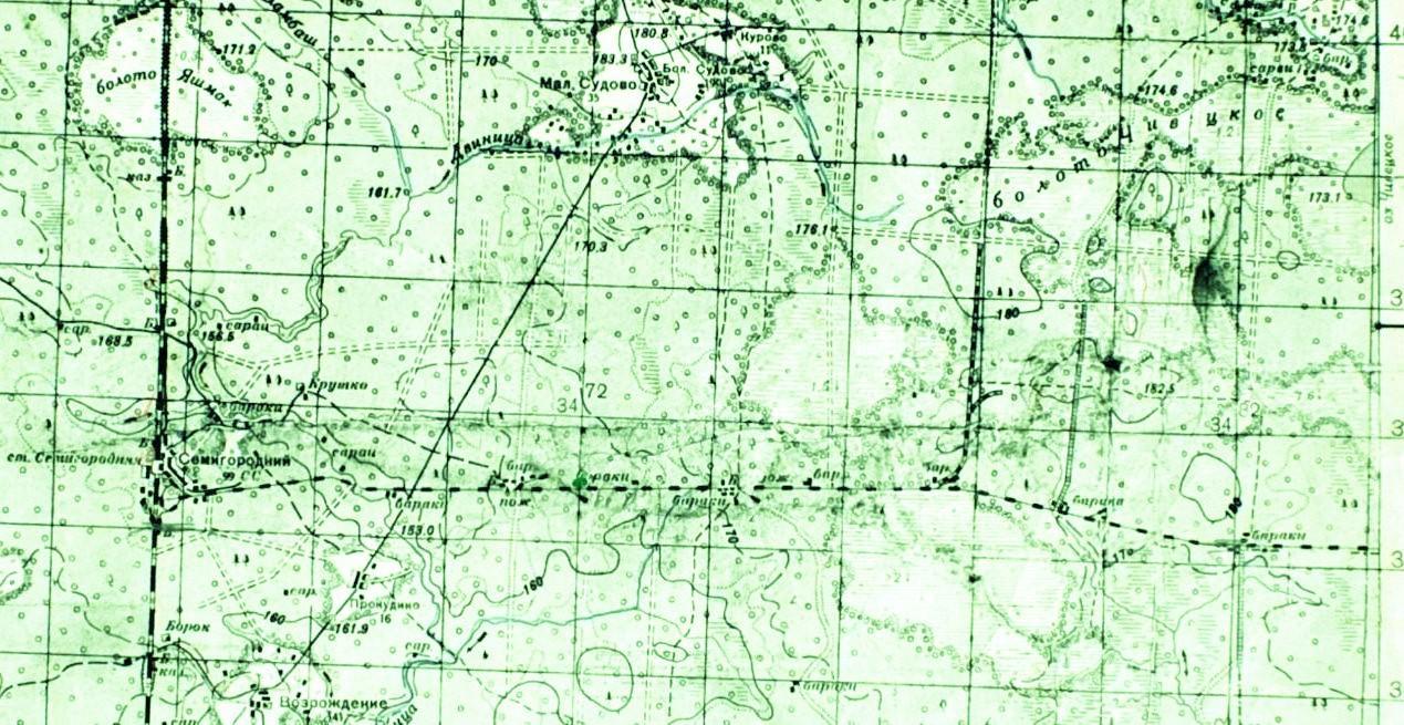 Семигородняя узкоколейная железная дорога — схемы и топографические карты