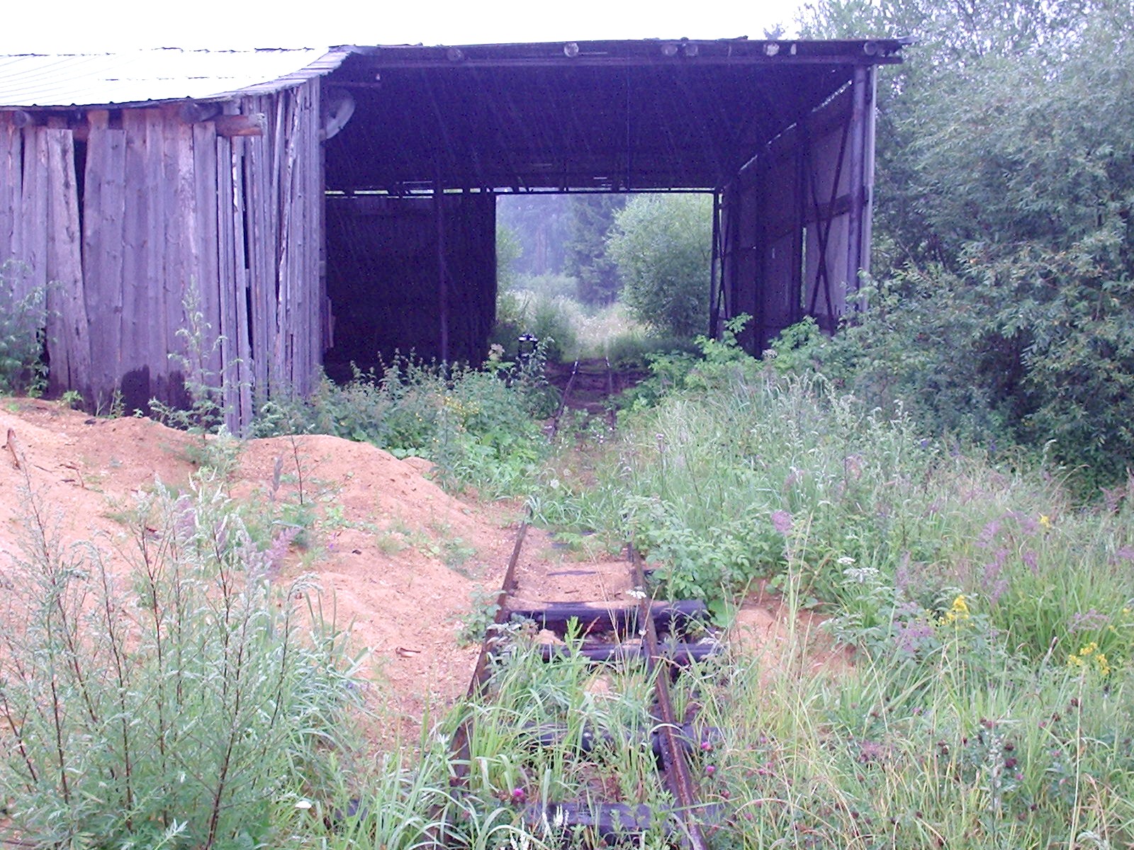 Узкоколейная железная дорога торфопредприятия «Ларьян»  - фотографии, сделанные в 2006 году (часть 3)