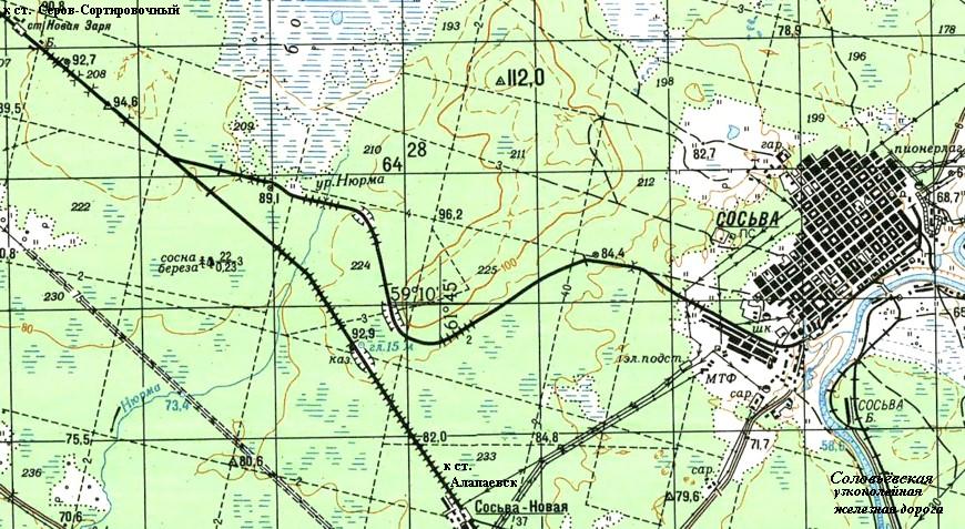 Железнодорожная линия Новая Заря — Сосьва