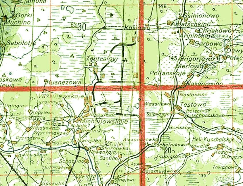 Узкоколейная железная дорога Васильевского предприятия промышленного железнодорожного транспорта — топографические карты