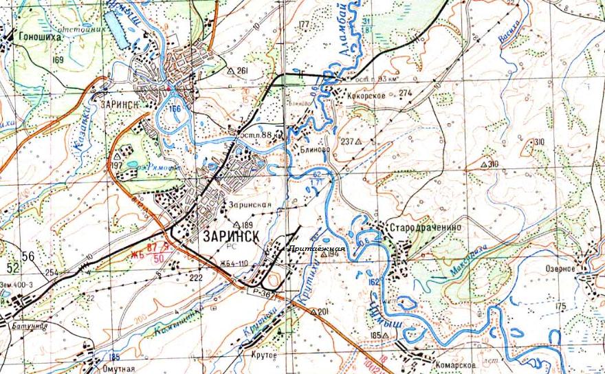 Железнодорожная линия Заринская —  Притаёжная