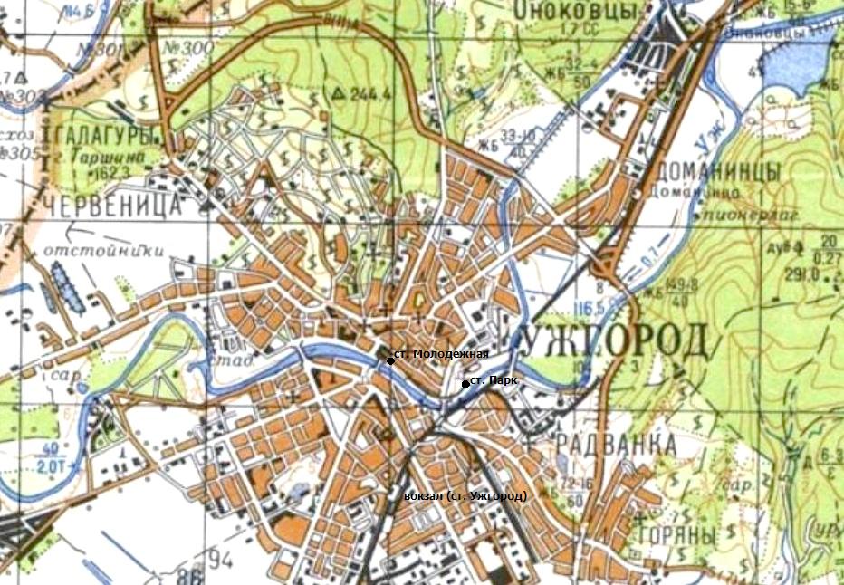 Ужгородская   детская железная дорога