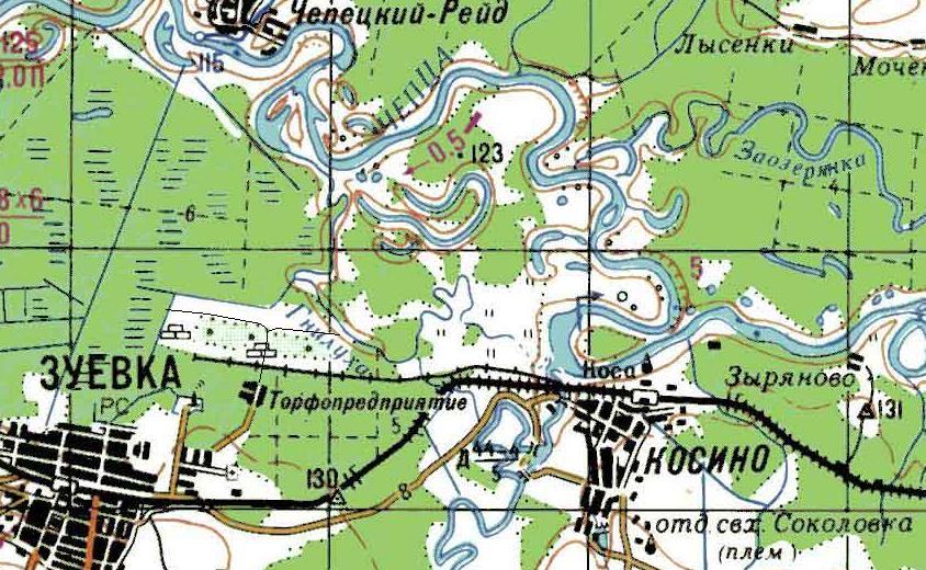 Узкоколейная железная дорога Зуевского торфопредприятия