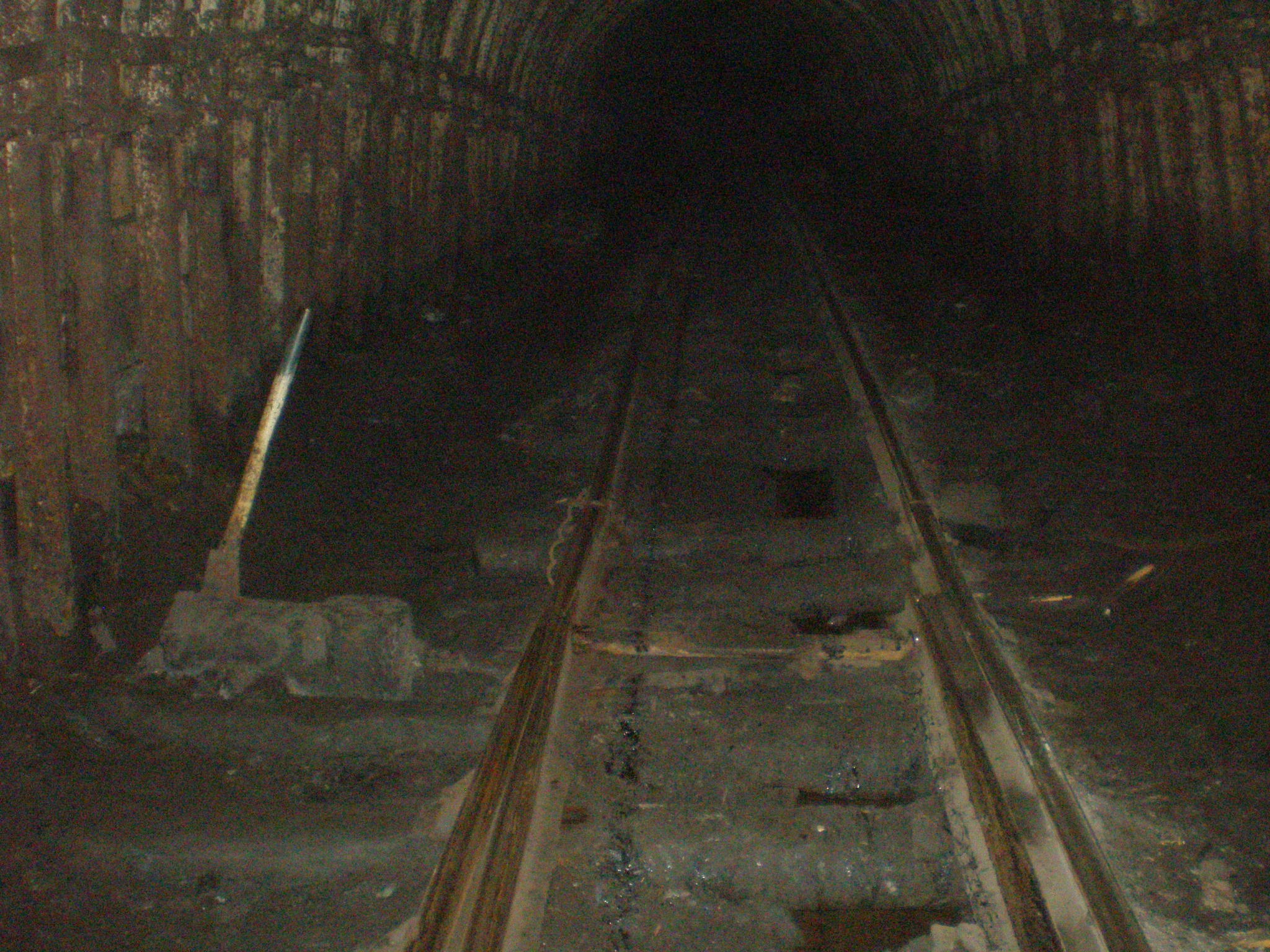 Узкоколейная железная дорога на шахте «Подмосковная»  — фотографии, сделанные в 2009 году (часть 13)