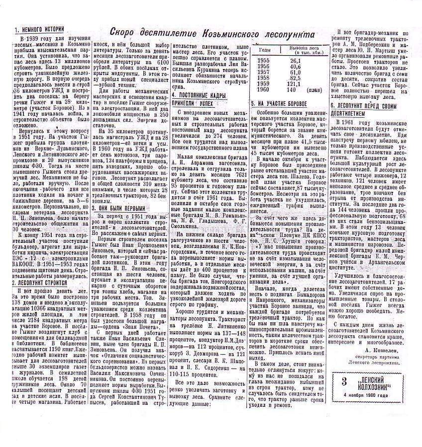 Козьминская узкоколейная железная дорога  — материалы средств массовой информации