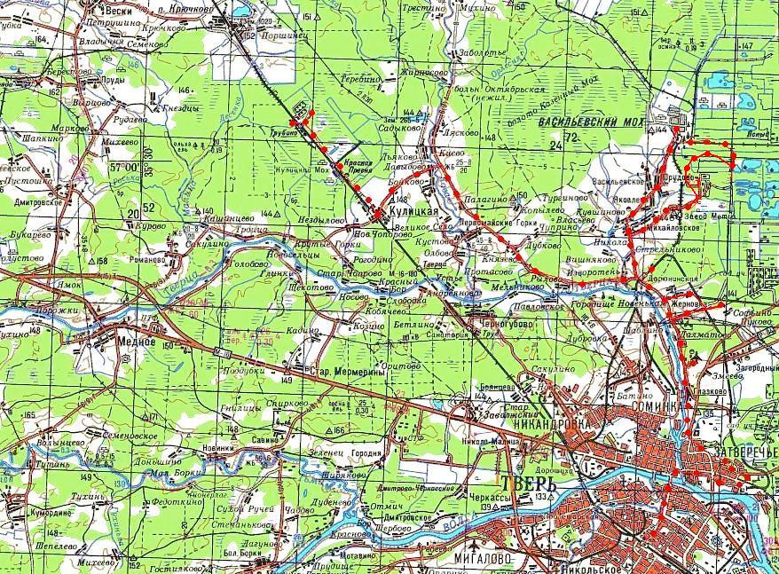 Поездки Тверь —  Васильевский Мох —  Трубино, 2017 год